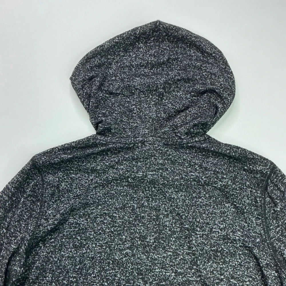 Old Navy Black Jack Plush Pullover Hoodie Kids Size S 6-7 Varsity Stripe Sporty